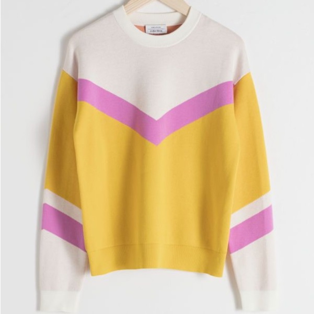 & Other Stories Chevron Sweater